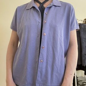 Light Purple Button-Up by Eddie Bauer